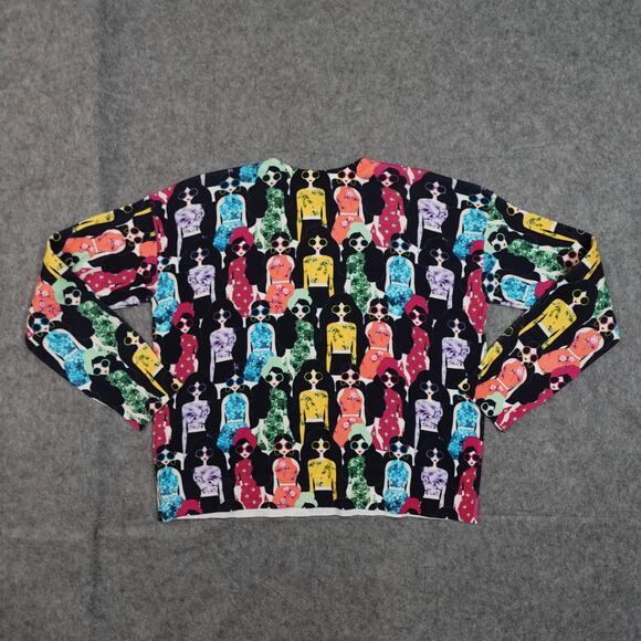 Alice Olivia Sweater Women Small NWT Gleeson Printed Pullover Stace Face Rainbow - Picture 6 of 10